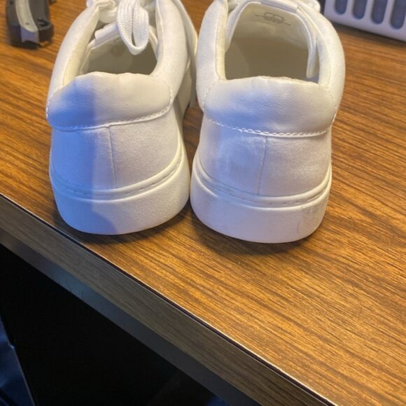 Polo Ralph Lauren Women’s White Canvas Tennis Shoes Sz 8.  No box. - Picture 4 of 7